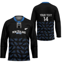 New Zealand Silver Fern Cricket Custom Hockey Jersey Black Cap T20 Version LT14 - Polynesian Pride