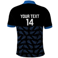 New Zealand Silver Fern Cricket Custom Polo Shirt Black Cap T20 Version LT14 - Polynesian Pride