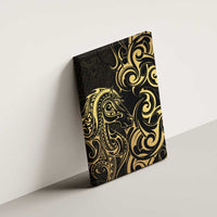 Gold And Black Aotearoa Horse Racing Canvas Wall Art NZ Maori Pattern LT14 - Polynesian Pride