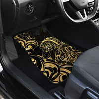 Gold And Black Aotearoa Horse Racing Car Mats NZ Maori Pattern LT14 - Polynesian Pride