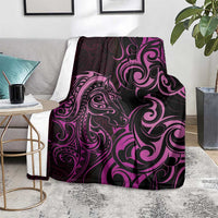 Pink Aotearoa Horse Racing Blanket NZ Maori Pattern LT14 - Polynesian Pride