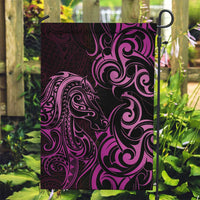 Pink Aotearoa Horse Racing Garden Flag NZ Maori Pattern LT14 Garden Flag Pink - Polynesian Pride