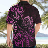 Pink Aotearoa Horse Racing Hawaiian Shirt NZ Maori Pattern LT14 - Polynesian Pride
