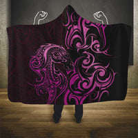 Pink Aotearoa Horse Racing Hooded Blanket NZ Maori Pattern LT14 - Polynesian Pride