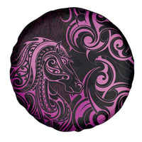 Pink Aotearoa Horse Racing Spare Tire Cover NZ Maori Pattern LT14 - Polynesian Pride