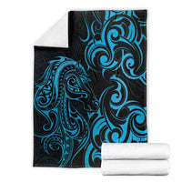 Blue Aotearoa Horse Racing Blanket NZ Maori Pattern LT14 - Polynesian Pride