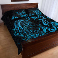 Blue Aotearoa Horse Racing Quilt Bed Set NZ Maori Pattern LT14 - Polynesian Pride