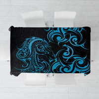 Blue Aotearoa Horse Racing Tablecloth NZ Maori Pattern LT14 Blue - Polynesian Pride