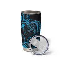 Blue Aotearoa Horse Racing Tumbler Cup NZ Maori Pattern LT14 - Polynesian Pride