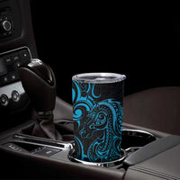 Blue Aotearoa Horse Racing Tumbler Cup NZ Maori Pattern LT14 - Polynesian Pride