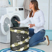 Born And Raised Aloha Hawaii Laundry Basket Kanaka Kakau Hawaiian Tiare Pakalana Lei LT14 - Polynesian Pride