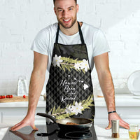 Born And Raised Aloha Hawaii Apron Kanaka Kakau Hawaiian Tiare Pakalana Lei LT14 - Polynesian Pride
