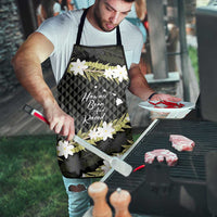 Born And Raised Aloha Hawaii Apron Kanaka Kakau Hawaiian Tiare Pakalana Lei LT14 - Polynesian Pride