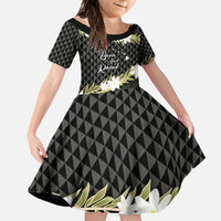 Born And Raised Aloha Hawaii Family Matching Mermaid Dress and Hawaiian Shirt Kanaka Kakau Hawaiian Tiare Pakalana Lei - Polynesian Pride