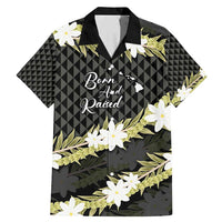 Born And Raised Aloha Hawaii Family Matching Mermaid Dress and Hawaiian Shirt Kanaka Kakau Hawaiian Tiare Pakalana Lei - Polynesian Pride