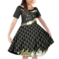 Born And Raised Aloha Hawaii Family Matching Off Shoulder Short Dress and Hawaiian Shirt Kanaka Kakau Hawaiian Tiare Pakalana Lei - Polynesian Pride