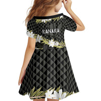 Born And Raised Aloha Hawaii Family Matching Short Sleeve Bodycon Dress and Hawaiian Shirt Kanaka Kakau Hawaiian Tiare Pakalana Lei - Polynesian Pride