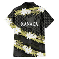 Born And Raised Aloha Hawaii Family Matching Summer Maxi Dress and Hawaiian Shirt Kanaka Kakau Hawaiian Tiare Pakalana Lei - Polynesian Pride