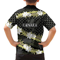 Born And Raised Aloha Hawaii Family Matching Tank Maxi Dress and Hawaiian Shirt Kanaka Kakau Hawaiian Tiare Pakalana Lei - Polynesian Pride