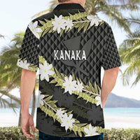Born And Raised Aloha Hawaii Hawaiian Shirt Kanaka Kakau Hawaiian Tiare Pakalana Lei - Polynesian Pride