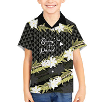 Born And Raised Aloha Hawaii Hawaiian Shirt Kanaka Kakau Hawaiian Tiare Pakalana Lei - Polynesian Pride