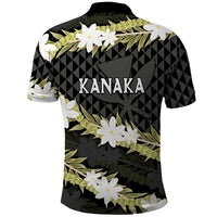 Born And Raised Aloha Hawaii Polo Shirt Kanaka Kakau Hawaiian Tiare Pakalana Lei - Polynesian Pride