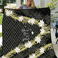 Born And Raised Aloha Hawaii Quilt Kanaka Kakau Hawaiian Tiare Pakalana Lei - Polynesian Pride