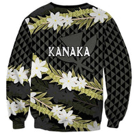 Born And Raised Aloha Hawaii Sweatshirt Kanaka Kakau Hawaiian Tiare Pakalana Lei - Polynesian Pride