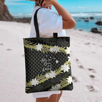Born And Raised Aloha Hawaii Tote Bag Kanaka Kakau Hawaiian Tiare Pakalana Lei - Polynesian Pride