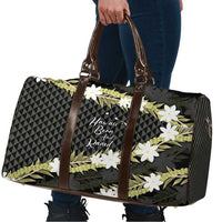 Born And Raised Aloha Hawaii Travel Bag Kanaka Kakau Hawaiian Tiare Pakalana Lei - Polynesian Pride