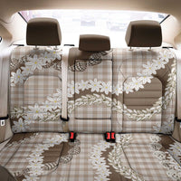 Brown Hawaii Tiare and Shell Lei Back Car Seat Cover Hawaiian Palaka Luxury Vibes LT14 - Polynesian Pride