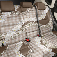 Brown Hawaii Tiare and Shell Lei Back Car Seat Cover Hawaiian Palaka Luxury Vibes LT14 - Polynesian Pride