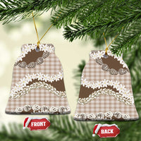 Brown Hawaii Tiare and Shell Lei Ceramic Ornament Hawaiian Palaka Luxury Vibes - Polynesian Pride