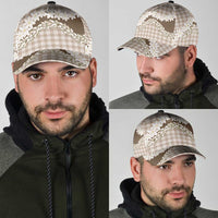 Brown Hawaii Tiare and Shell Lei Classic Cap Hawaiian Palaka Luxury Vibes LT14 - Polynesian Pride