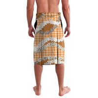 Orange Hawaii Tiare and Shell Lei Lavalava Hawaiian Palaka Luxury Vibes - Polynesian Pride