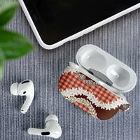 Red Hawaii Tiare and Shell Lei AirPods Case Hawaiian Palaka Luxury Vibes LT14 - Polynesian Pride