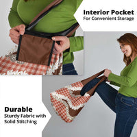 Red Hawaii Tiare and Shell Lei Grocery Bag Hawaiian Palaka Luxury Vibes - Polynesian Pride