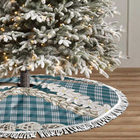 Dark Cyan Hawaii Tiare and Shell Lei Tree Skirt Hawaiian Palaka Luxury Vibes LT14 - Polynesian Pride