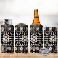 Aloha Hawaii Shell Quilt 4 in 1 Can Cooler Tumbler Seamless Style - Polynesian Pride