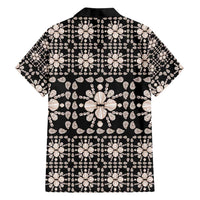 Aloha Hawaii Shell Quilt Family Matching Puletasi and Hawaiian Shirt Seamless Style - Polynesian Pride