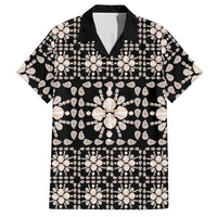 Aloha Hawaii Shell Quilt Hawaiian Shirt Seamless Style LT14 Black - Polynesian Pride
