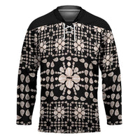 Aloha Hawaii Shell Quilt Hockey Jersey Seamless Style - Polynesian Pride