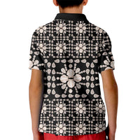 Aloha Hawaii Shell Quilt Kid Polo Shirt Seamless Style LT14 - Polynesian Pride