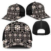 Aloha Hawaii Shell Quilt Mesh Trucker Cap Seamless Style LT14 - Polynesian Pride