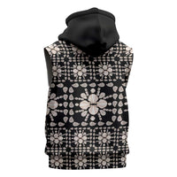 Aloha Hawaii Shell Quilt Sleeveless Zip Hoodie Seamless Style - Polynesian Pride