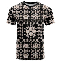 Aloha Hawaii Shell Quilt T Shirt Seamless Style LT14 Black - Polynesian Pride