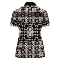 Aloha Hawaii Shell Quilt Women Polo Shirt Seamless Style - Polynesian Pride