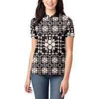 Aloha Hawaii Shell Quilt Women Polo Shirt Seamless Style LT14 - Polynesian Pride
