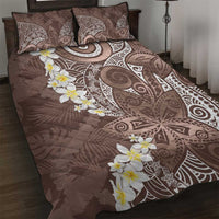 Mocha Mousse Polynesian Tribal Frangipani Tropical Vibe Quilt Bed Set LT14 Mocha Mousse - Polynesian Pride