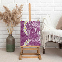 Pink Polynesian Tribal Frangipani Tropical Vibe Canvas Wall Art LT14 - Polynesian Pride